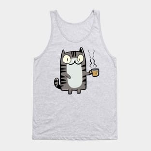 Cat with brew Tank Top